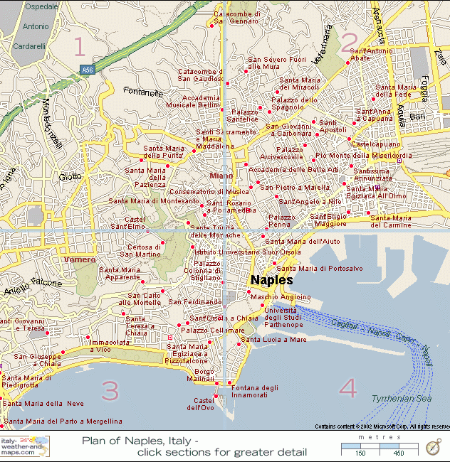 意大利-那不勒斯地图,意大利地图高清中文版