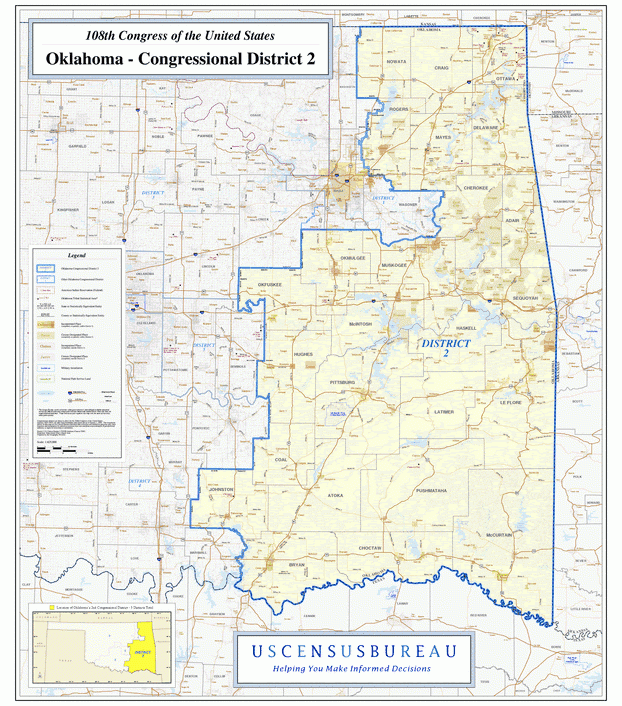 俄克拉荷马州(Oklahoma)行政区划图,美国地图高清中文版