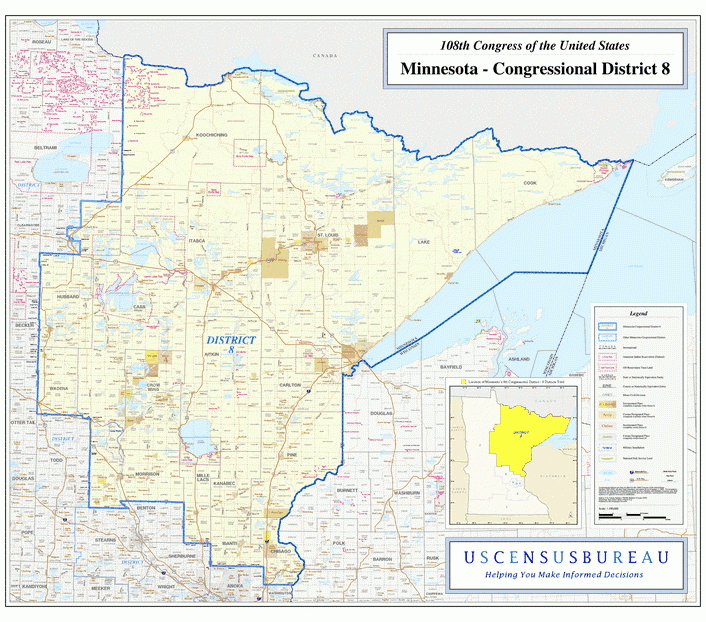 明尼苏达州(Minnesota)行政区划图,美国地图高清中文版