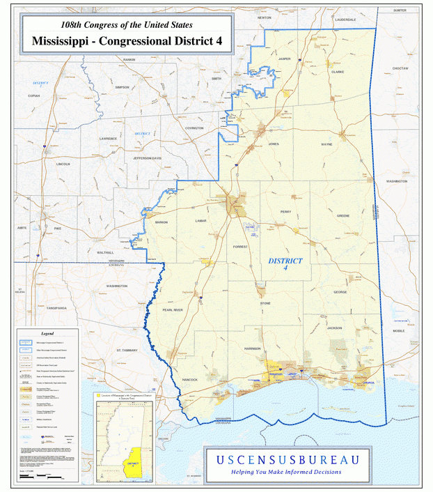 密西西比州(Mississippi)行政区划图,美国地图高清中文版