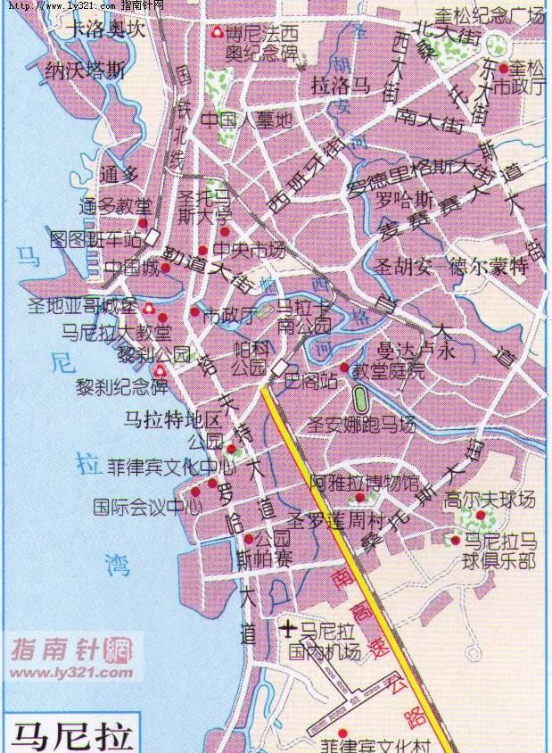 菲律宾马尼拉地图,菲律宾地图高清中文版